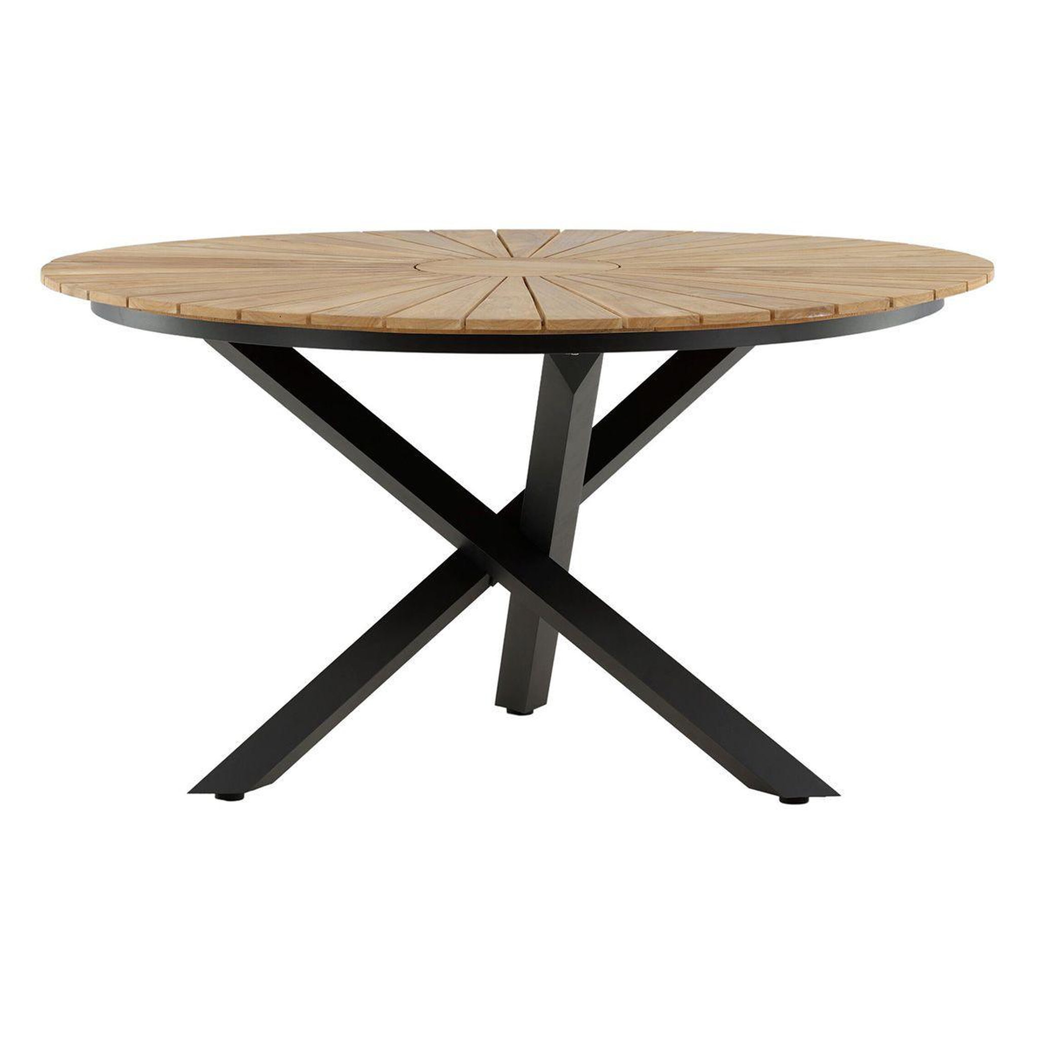 Paris Prix Table de jardin ronde  mexico  140cm naturel & noir