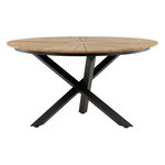 Paris Prix Table de Jardin Ronde  Mexico  140cm Naturel & Noir