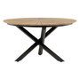 Voir la diapositive 1 : Paris Prix Table de Jardin Ronde  Mexico  140cm Naturel & Noir