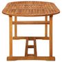 Voir la diapositive 3 : VIDAXL Table a dîner de jardin 180x90x75 cm Bois d'acacia solide