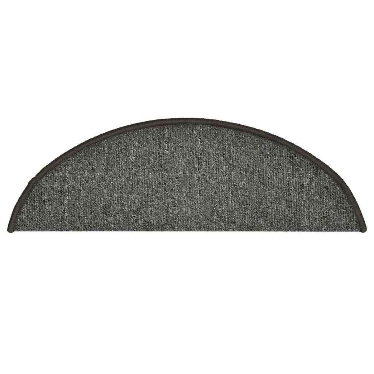 VIDAXL Tapis d'escalier 30 pcs gris fonce 56x17x3 cm