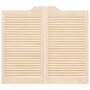 Voir la diapositive 5 : VIDAXL Portes battantes a persiennes 1paire 90x100 cm bois massif Pin