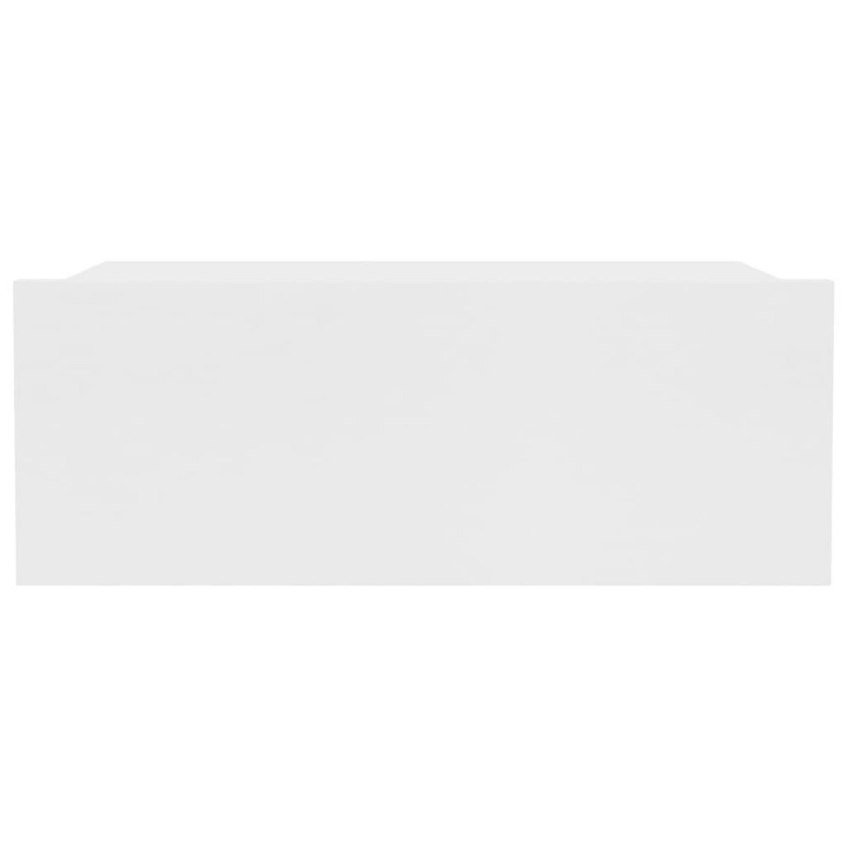 VIDAXL Table de chevet flottante Blanc 40x30x15 cm Bois d'ingenierie