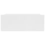 Voir la diapositive 4 : VIDAXL Table de chevet flottante Blanc 40x30x15 cm Bois d'ingenierie