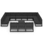Voir la diapositive 3 : VIDAXL Salon de jardin 14 pcs avec coussins Noir Bois de pin massif