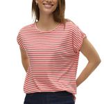 Vero Moda T shirt Blanc/ Femme Vero Moda Mava. Coloris disponibles : Rouge