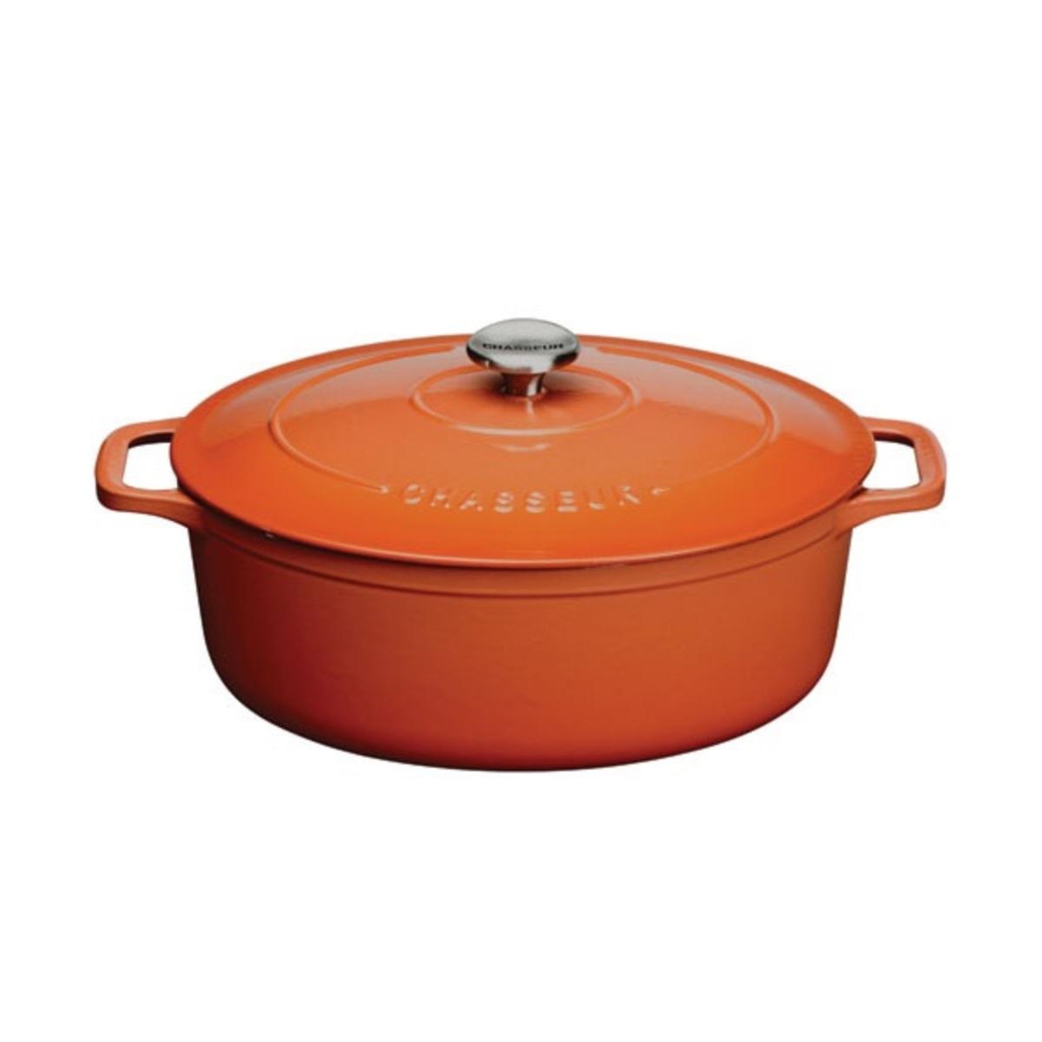 Voir la diapositive 1 : Chasseur Cocotte en fonte ovale 29 cm chestnut - puc472999