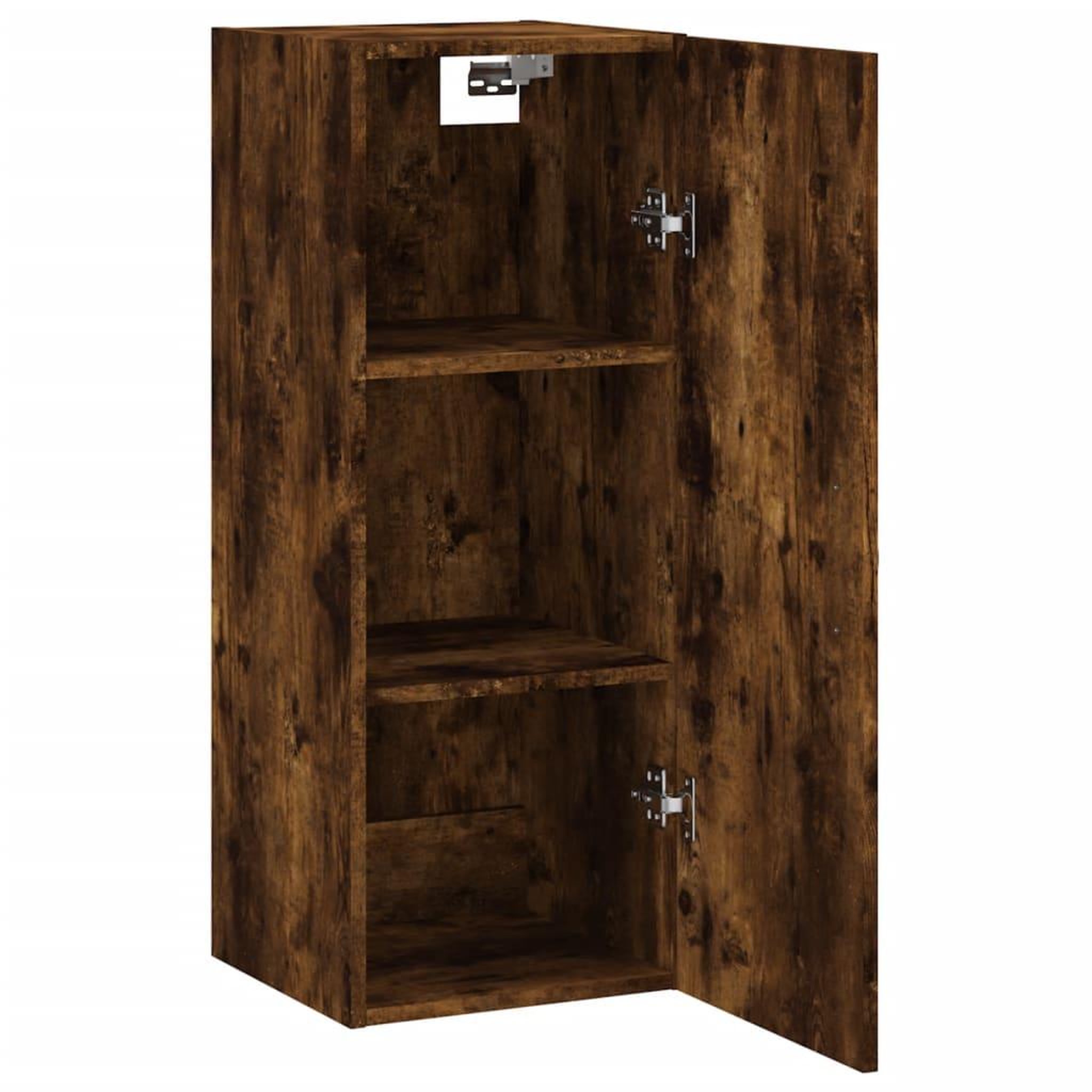 Voir la diapositive 5 : VIDAXL Armoire murale chene fume 34,5x34x90 cm bois d'ingenierie