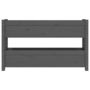 Voir la diapositive 5 : VIDAXL Jardiniere Gris 112x25x66 cm Bois massif de pin