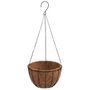 Voir la diapositive 3 : VIDAXL Jardinieres suspendues 4 pcs avec doublure coco Noir Ø 30x52 cm