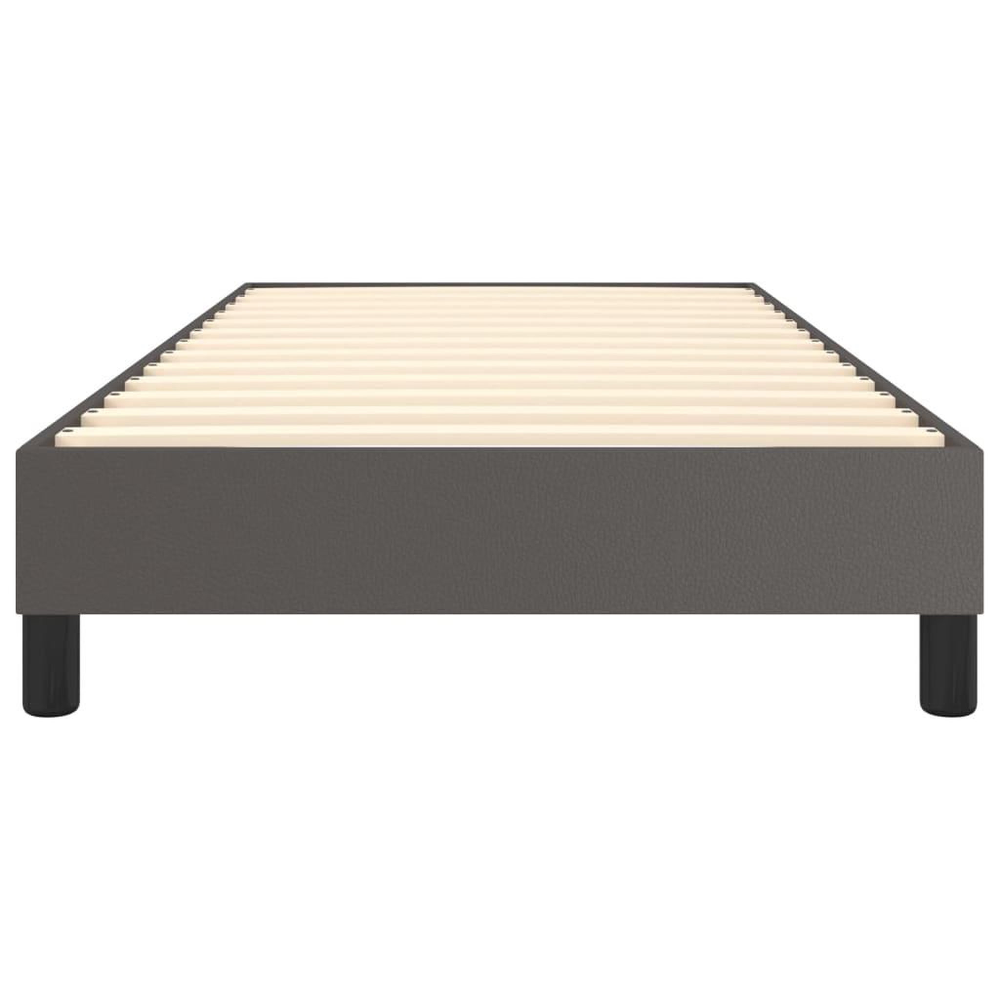 Voir la diapositive 5 : VIDAXL Cadre de lit sans matelas gris 100x200 cm similicuir