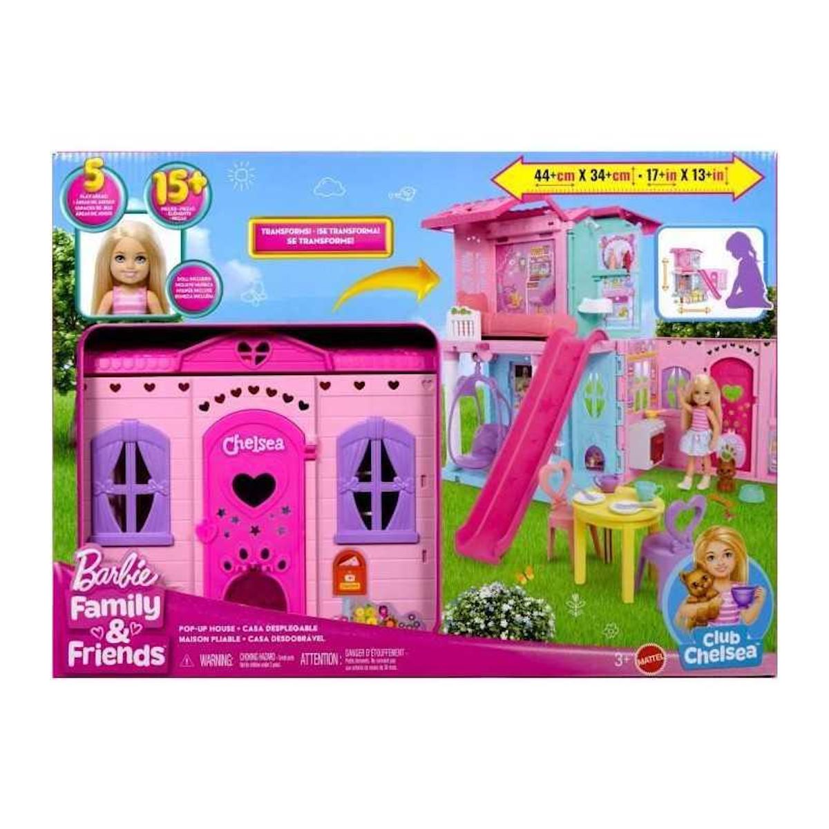 BARBIE Barbie - Coffret La maison transformable de Chelsea - Avec accessoires - Barbie - JFW49