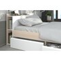 Voir la diapositive 3 : Lit double adulte 140x190 / 140x200 cm avec rangements BOOST