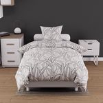 SOLEIL D'OCRE Parure housse de couette coton 57 fils TOGO, par Soleil d'ocre. Coloris disponibles : Jaune, Blanc