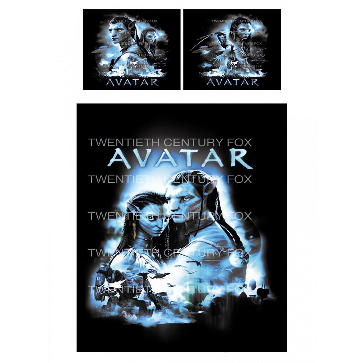 SOLEIL D'OCRE Parure housse de couette 1 personne en coton AVATAR