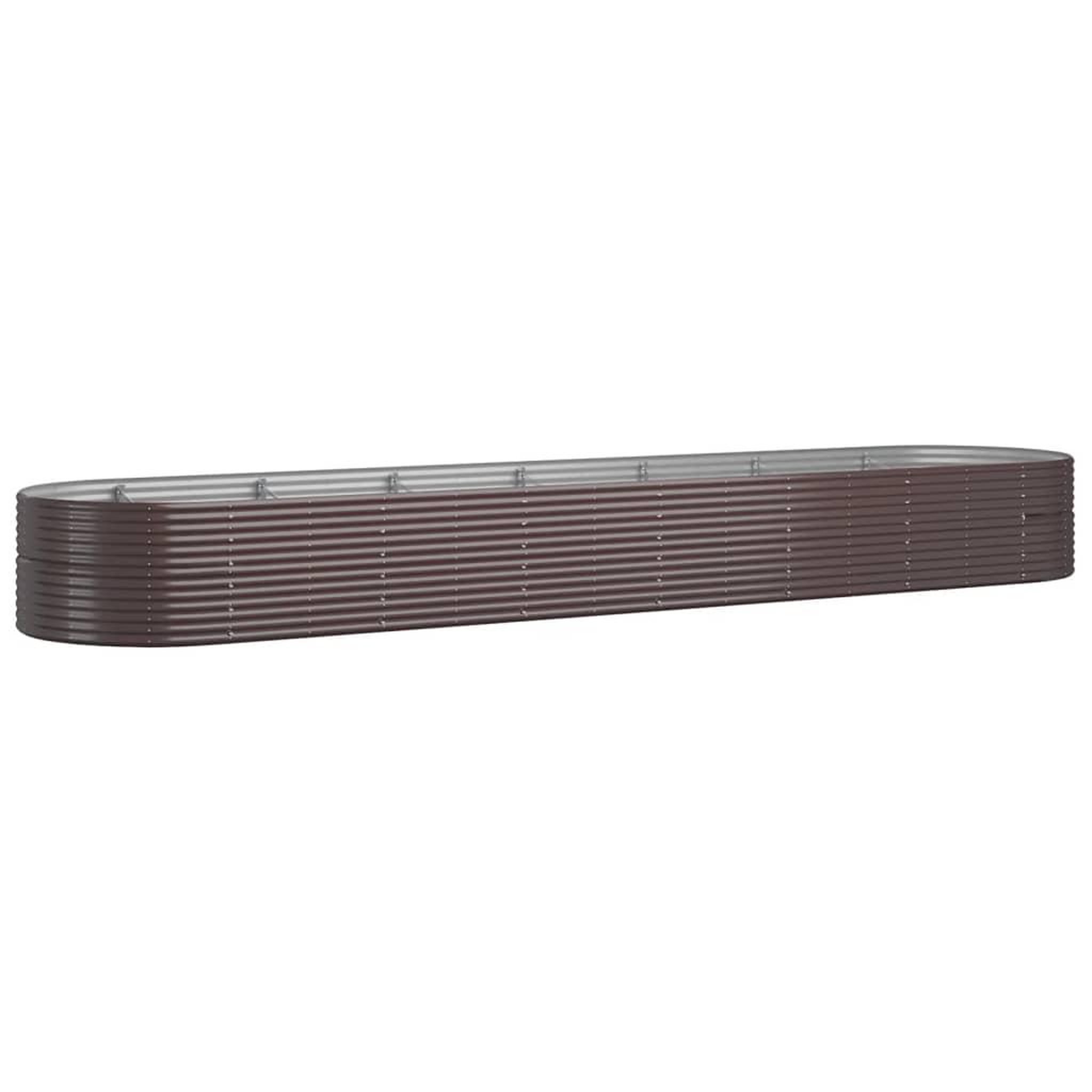 Voir la diapositive 2 : VIDAXL Lit sureleve de jardin Acier enduit de poudre marron