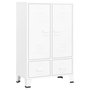 Voir la diapositive 2 : VIDAXL Garde-robe industrielle Blanc 67x35x107 cm Acier