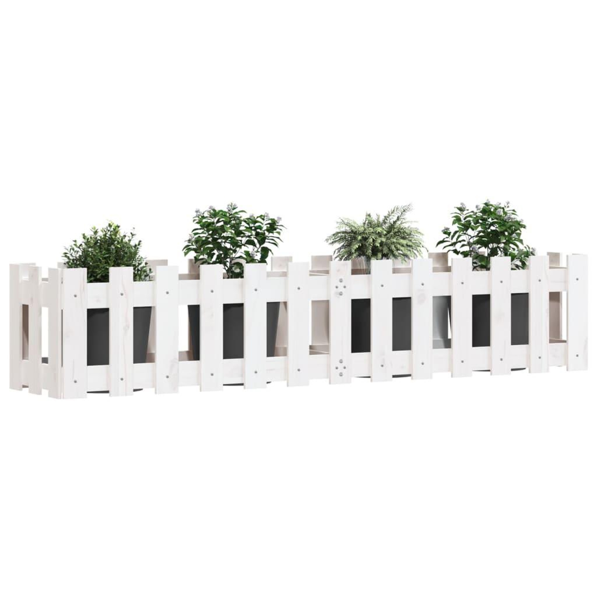 Voir la diapositive 3 : VIDAXL Lit sureleve de jardin design de cloture 150x30x30cm pin massif