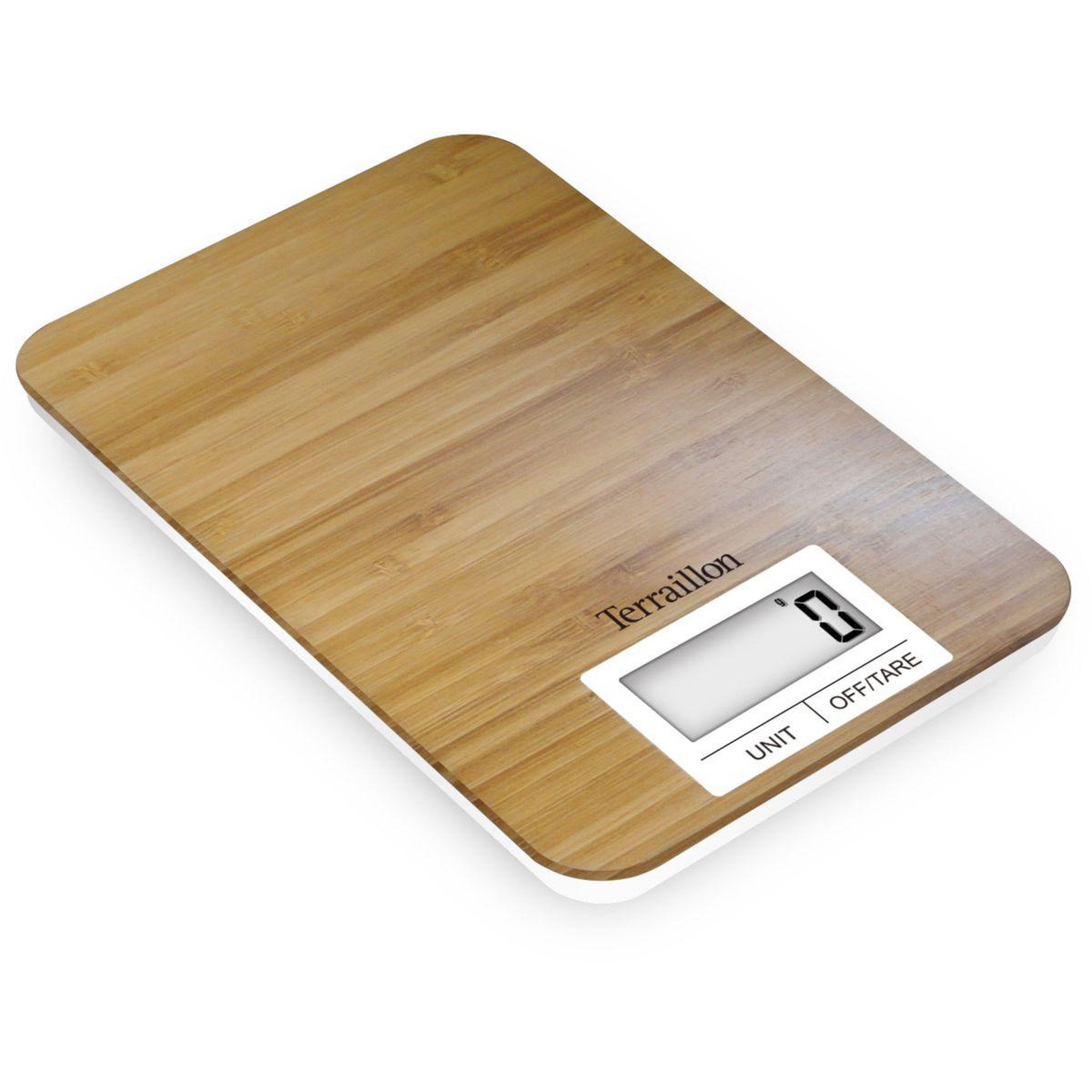 Voir la diapositive 3 : Terraillon Balance de cuisine bamboo