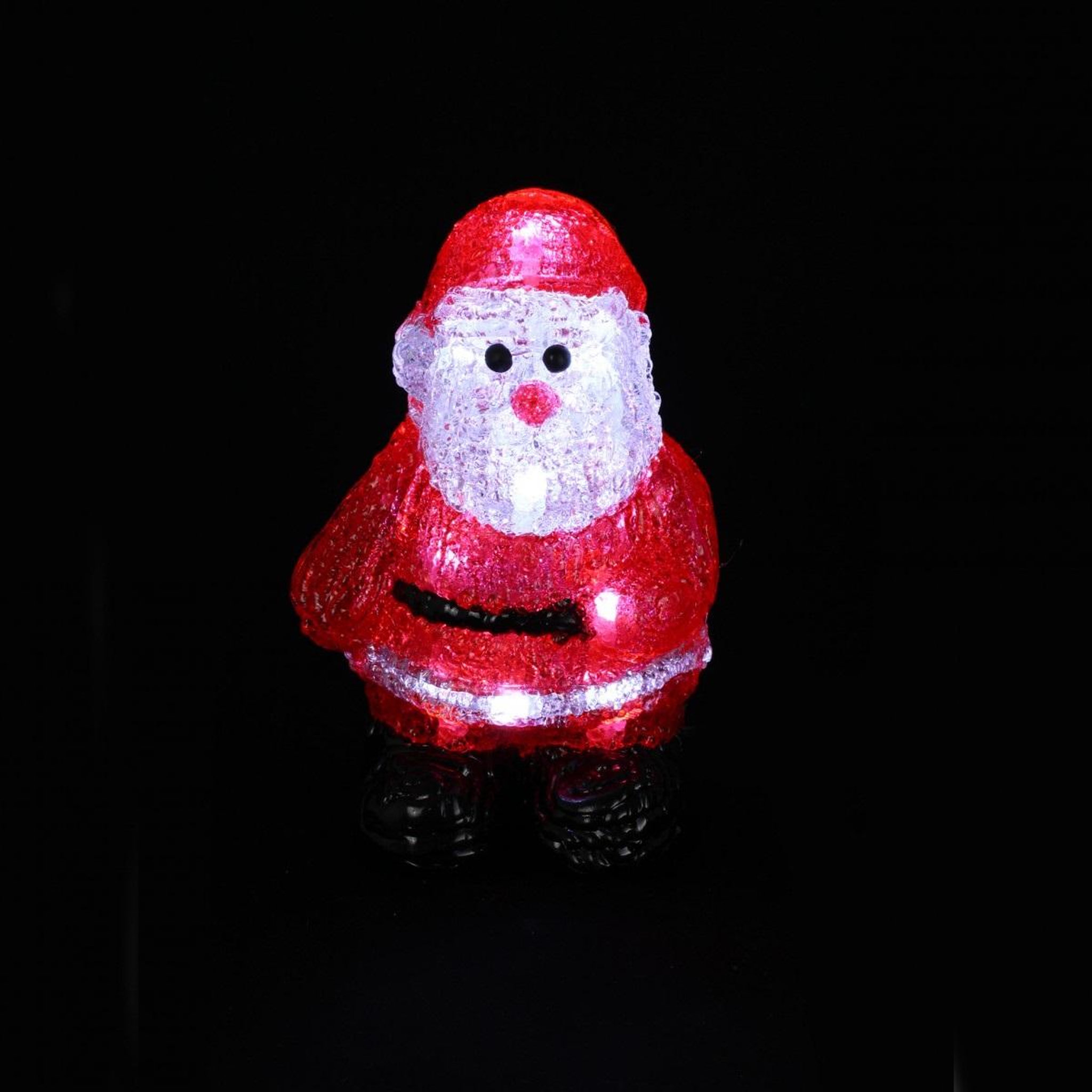 Voir la diapositive 2 : Eden Petit pere noel lumineux a led blanc froid