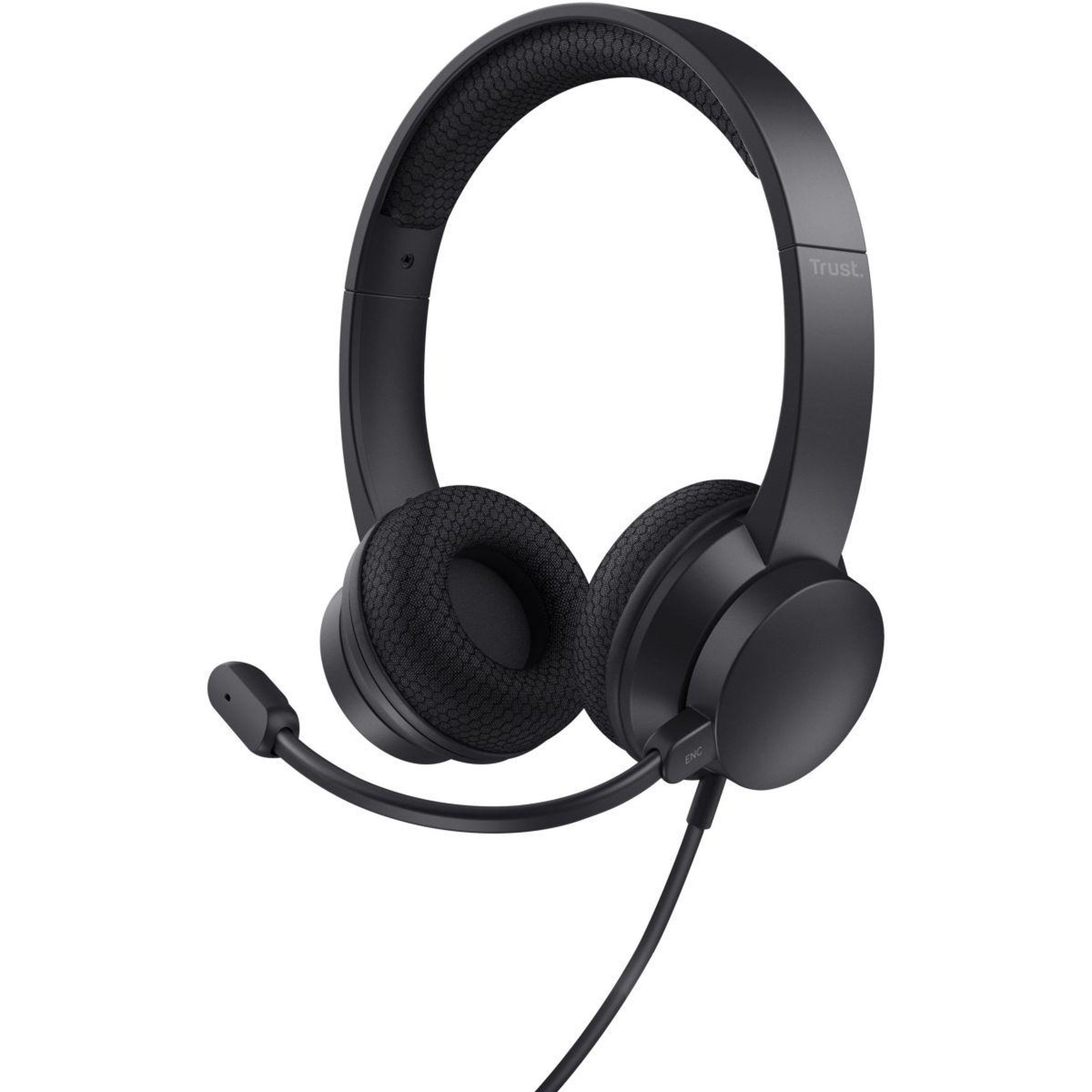 Trust Micro-casque ayda pc noir usb-enc