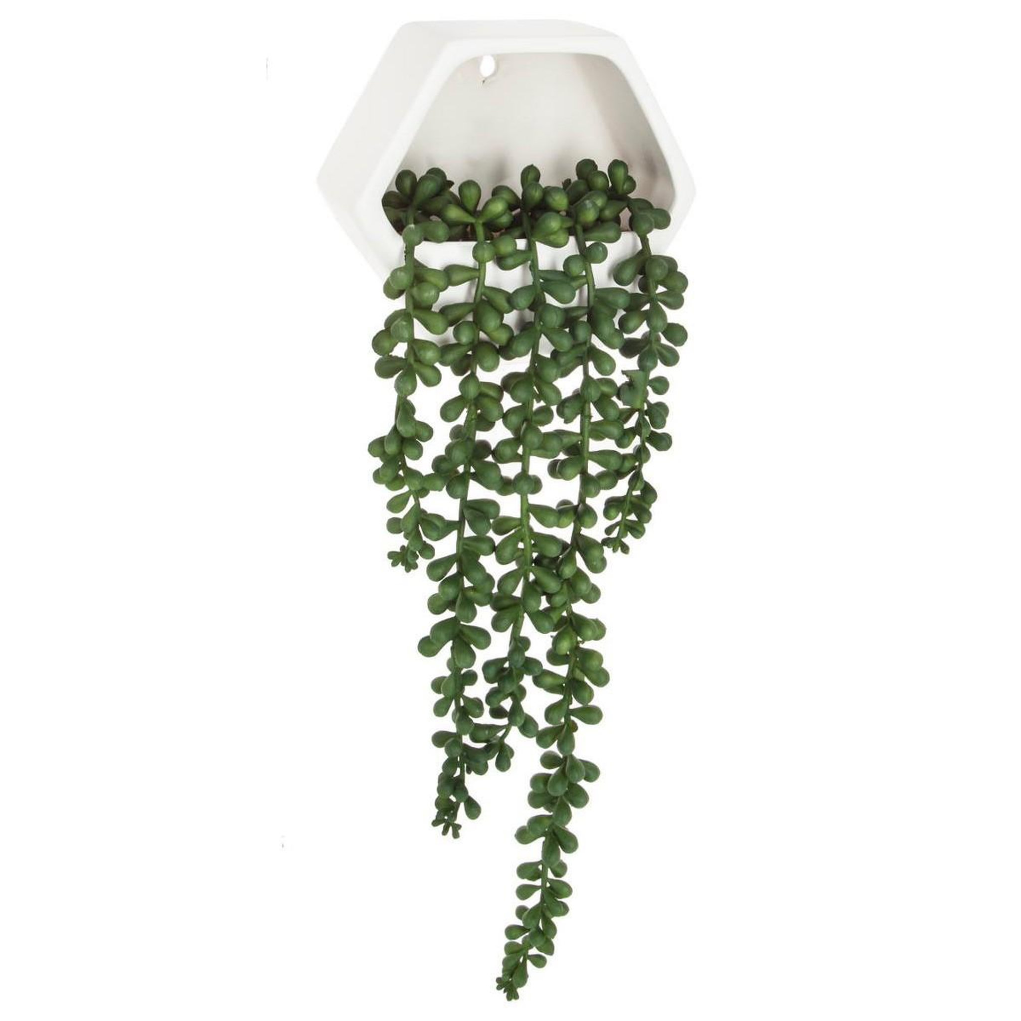 ATMOSPHERA Plante artificielle murale  tombante  14cm blanc