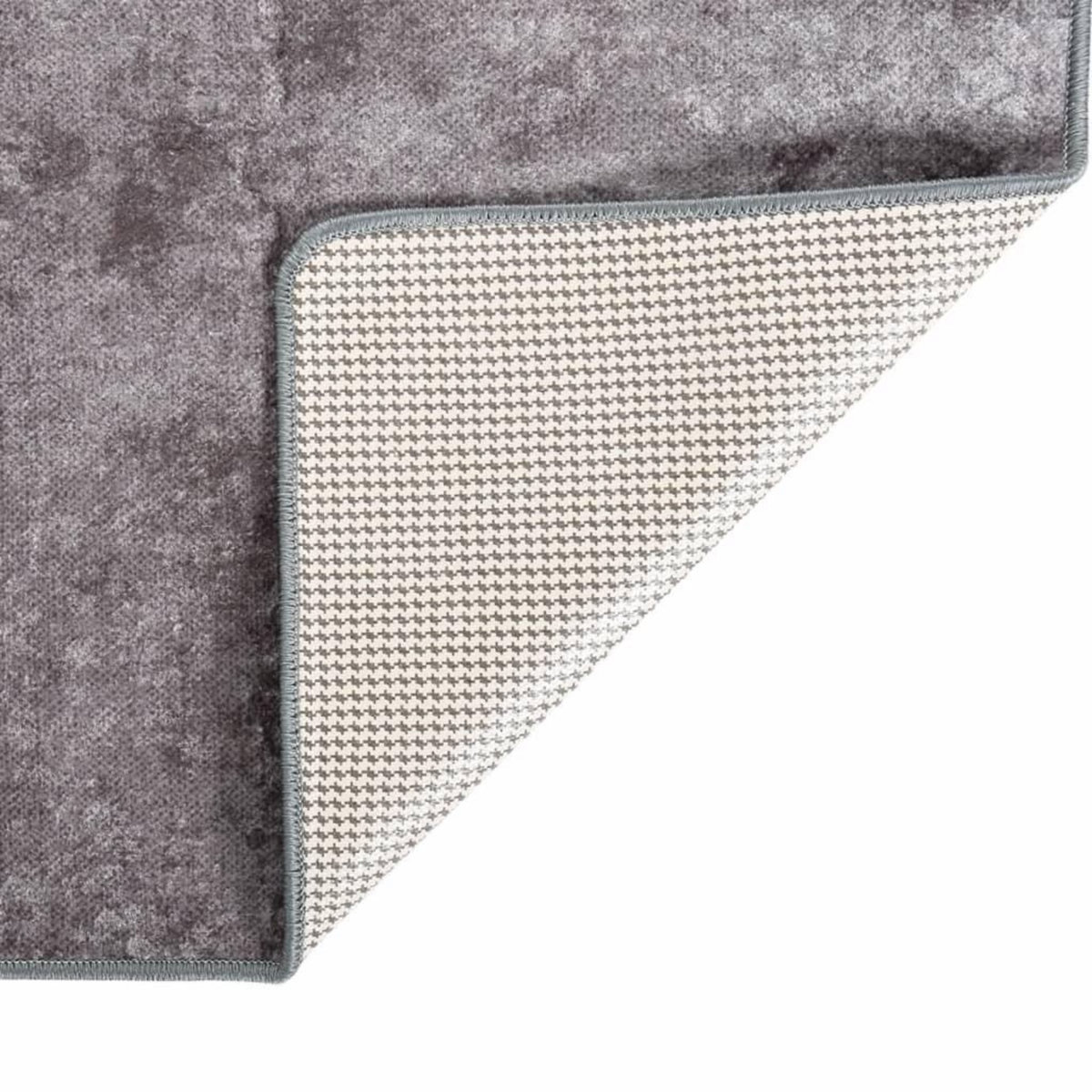 VIDAXL Tapis lavable antiderapant 160x230 cm gris
