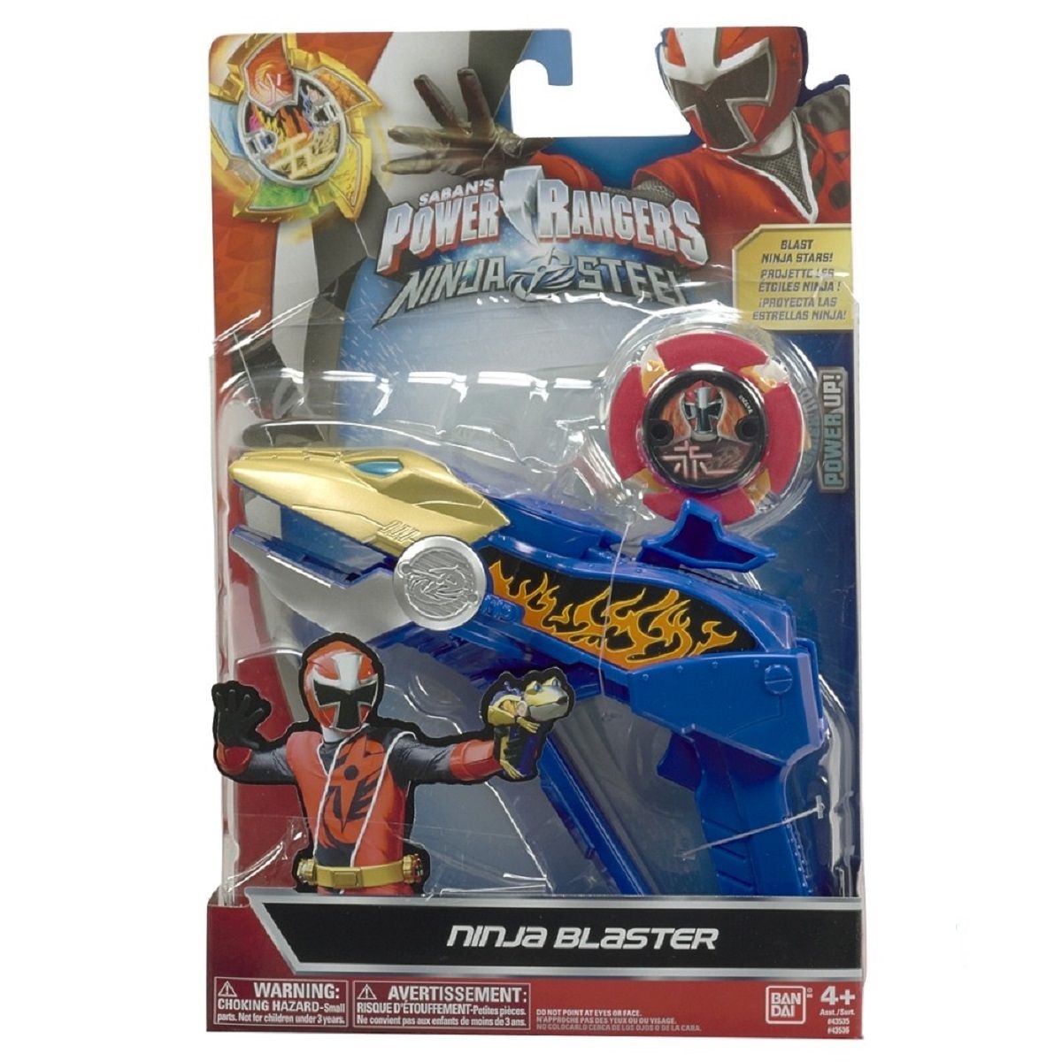 BANDAI Lanceur d'étoile Ninja Steel Power Rangers
