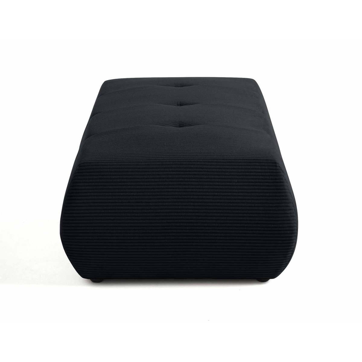 LISA DESIGN Onyx - pouf d'appoint - en velours côtelé