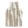 Voir la diapositive 1 : ATMOSPHERA Bouillotte Imitation Fourrure  Bicolore  2L Naturel
