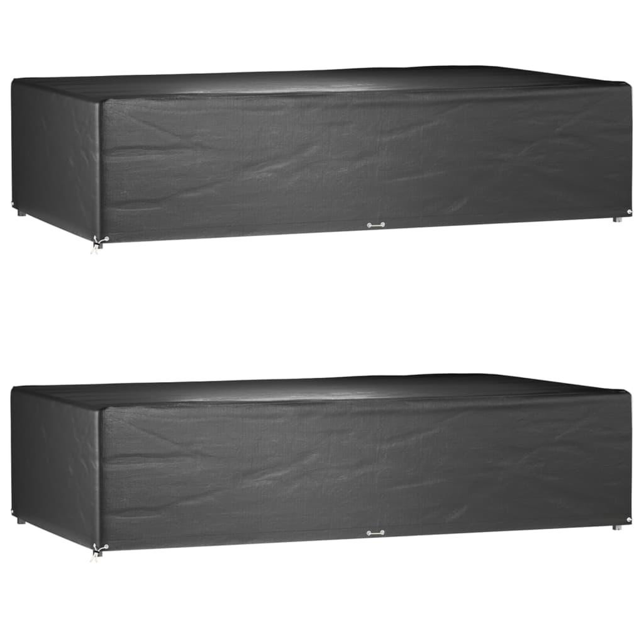 VIDAXL Housses de salon de jardin 2 pcs 12 œillets rectangulaire