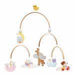Djeco Mobile decoratif en bois les bebes animaux