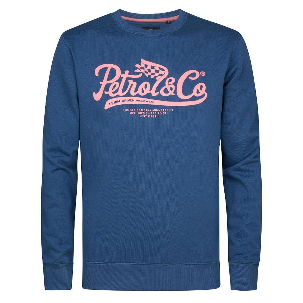 Petrol Industries Sweat /Rose Homme Petrol Industries Neck