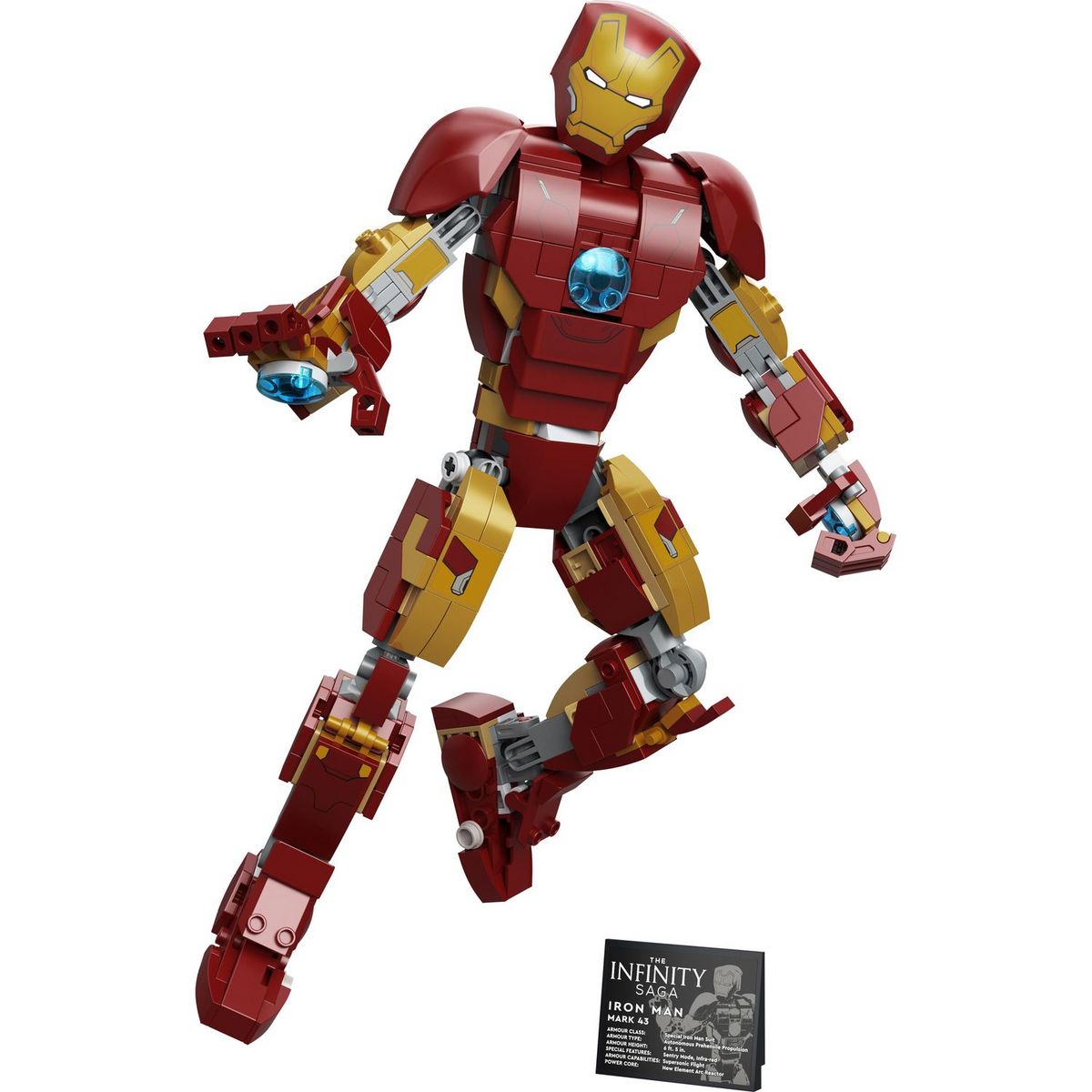 LEGO Marvel 76206 L&rsquo;Armure Articulée d&rsquo;Iron Man, Jouet de Construction pour Enfants, Set Infinity Saga