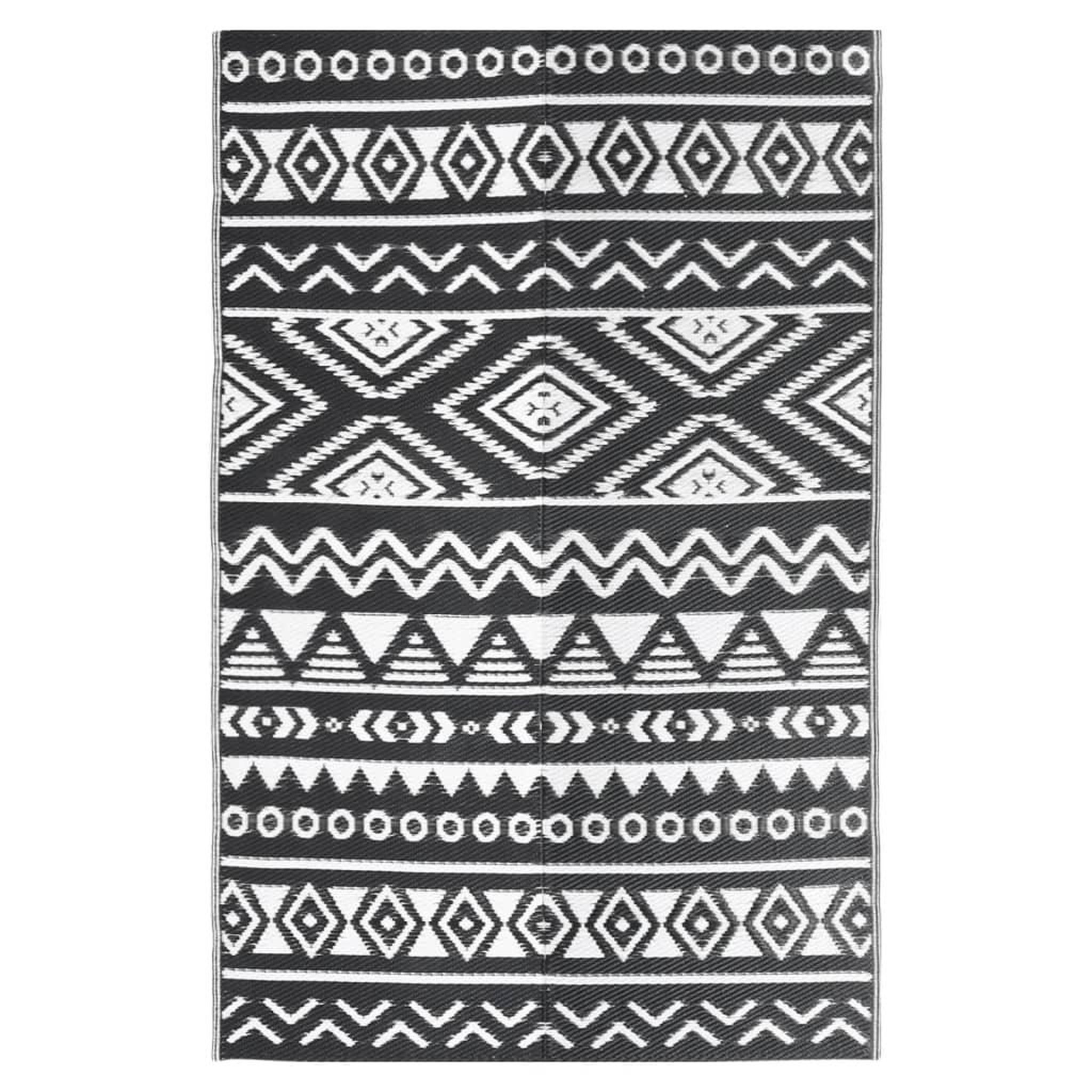 Voir la diapositive 2 : VIDAXL Tapis d'exterieur Noir 190x290 cm PP