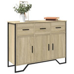 VIDAXL Buffet chêne sonoma 97x32,5x74,5 cm bois d ingénierie