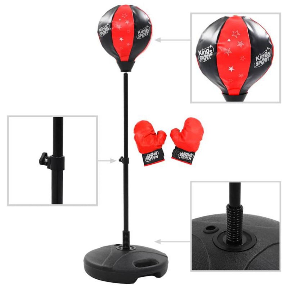 VIDAXL Ensemble de balle de frappe pour enfants 87 120 cm