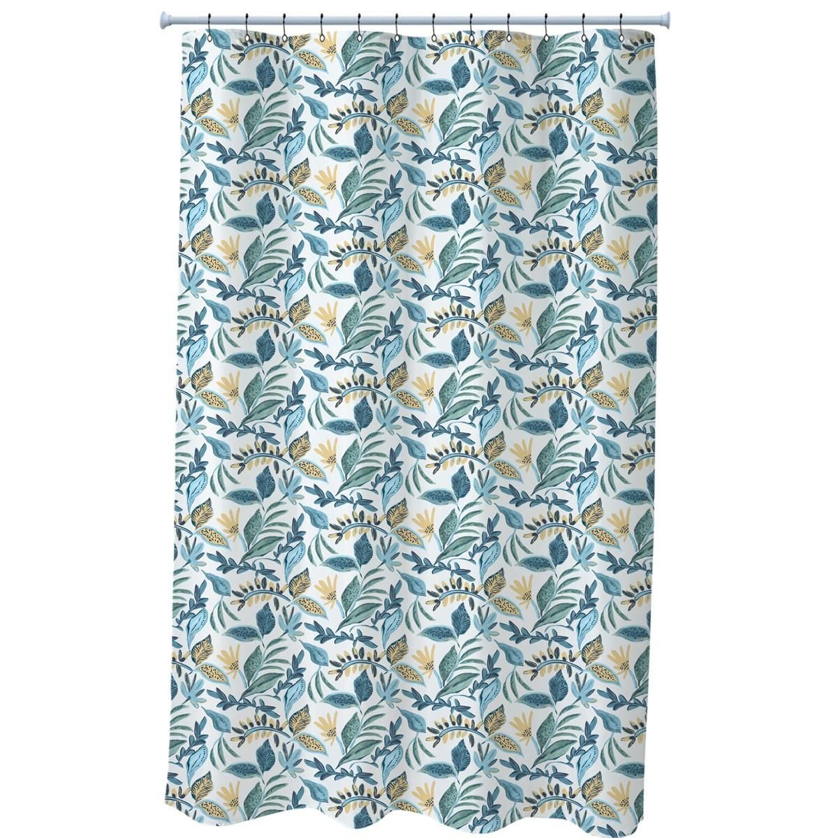 GUY LEVASSEUR Rideau de douche imprimé tropical en polyester JUNGLE