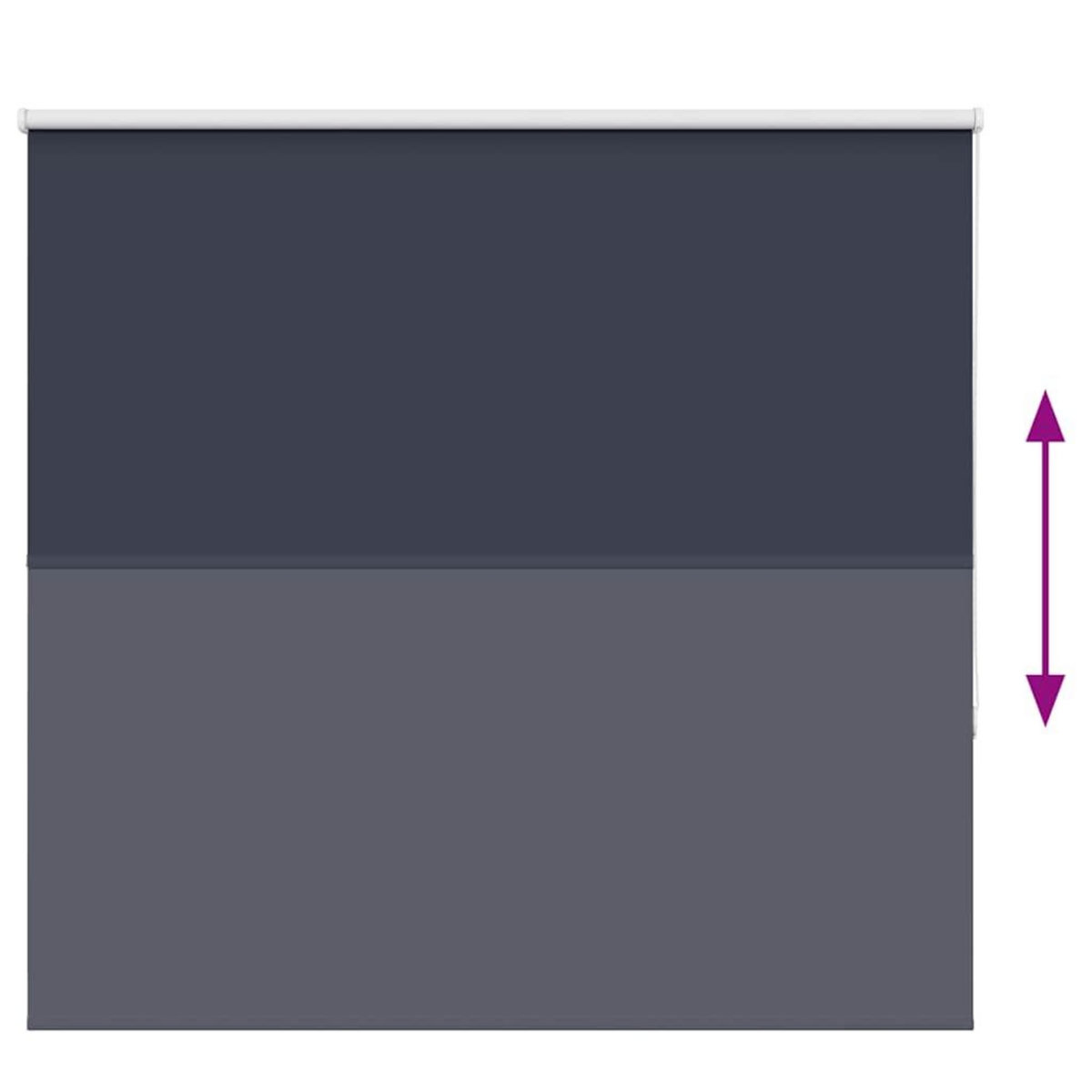 VIDAXL Store enrouleur occultant largeur du tissu 141,6 cm polyester