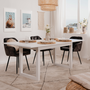 Voir la diapositive 5 : CONCEPT USINE Table à manger industrielle extensible 10 personnes blanche KOTOR