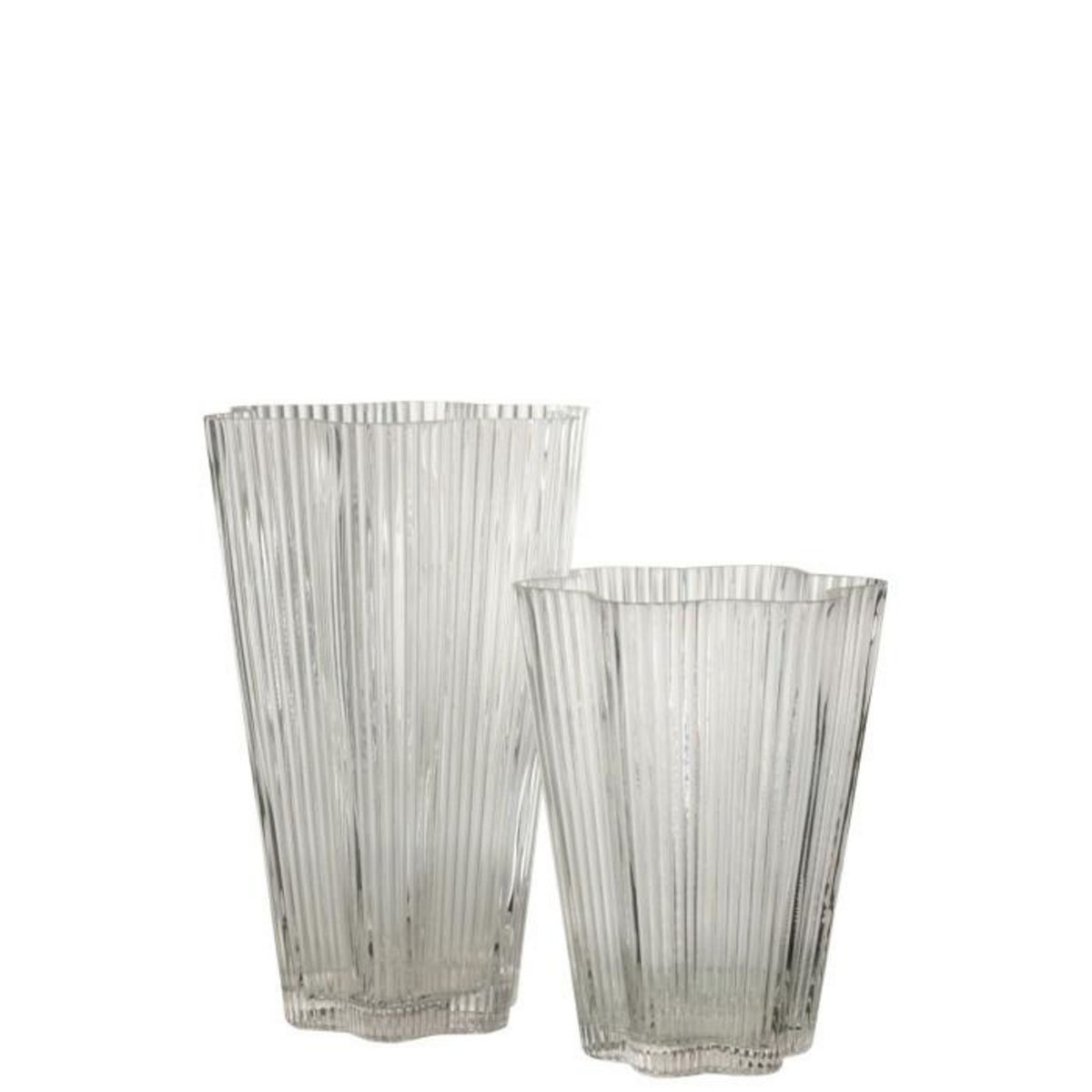 Paris Prix Vase Design en Verre  Clara  26cm Transparent