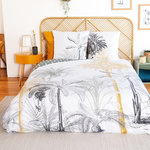 Home collection Parure Housse De Couette 3pcs 260x240 100% Coton Bci Adouci 57 Fils Mig - Soli