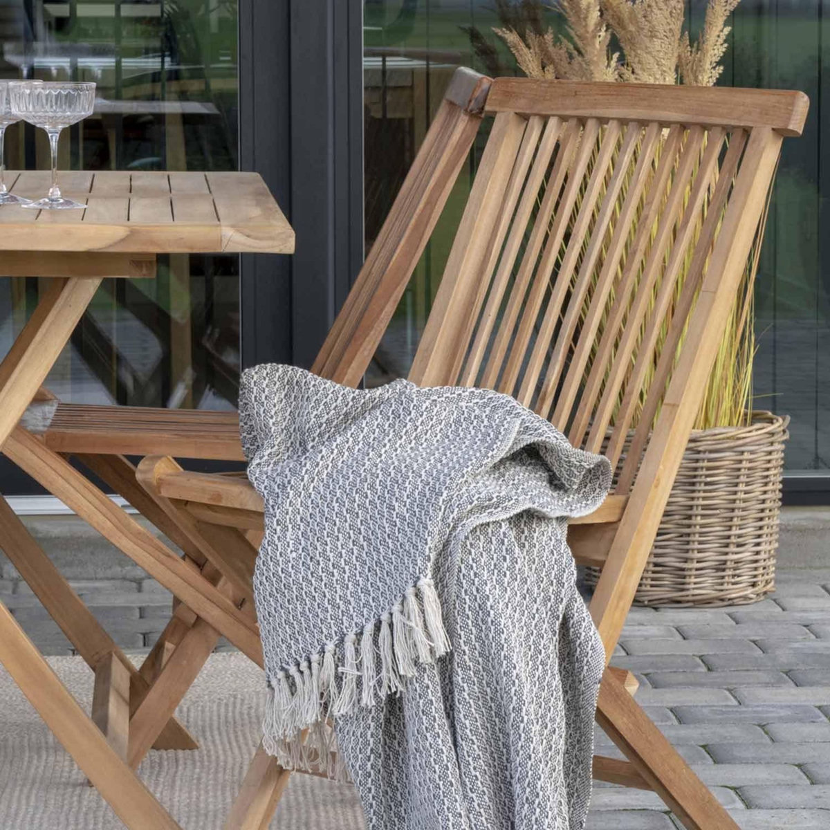 HOUSE NORDIC 6 Chaises de jardin en teck TOLEDO