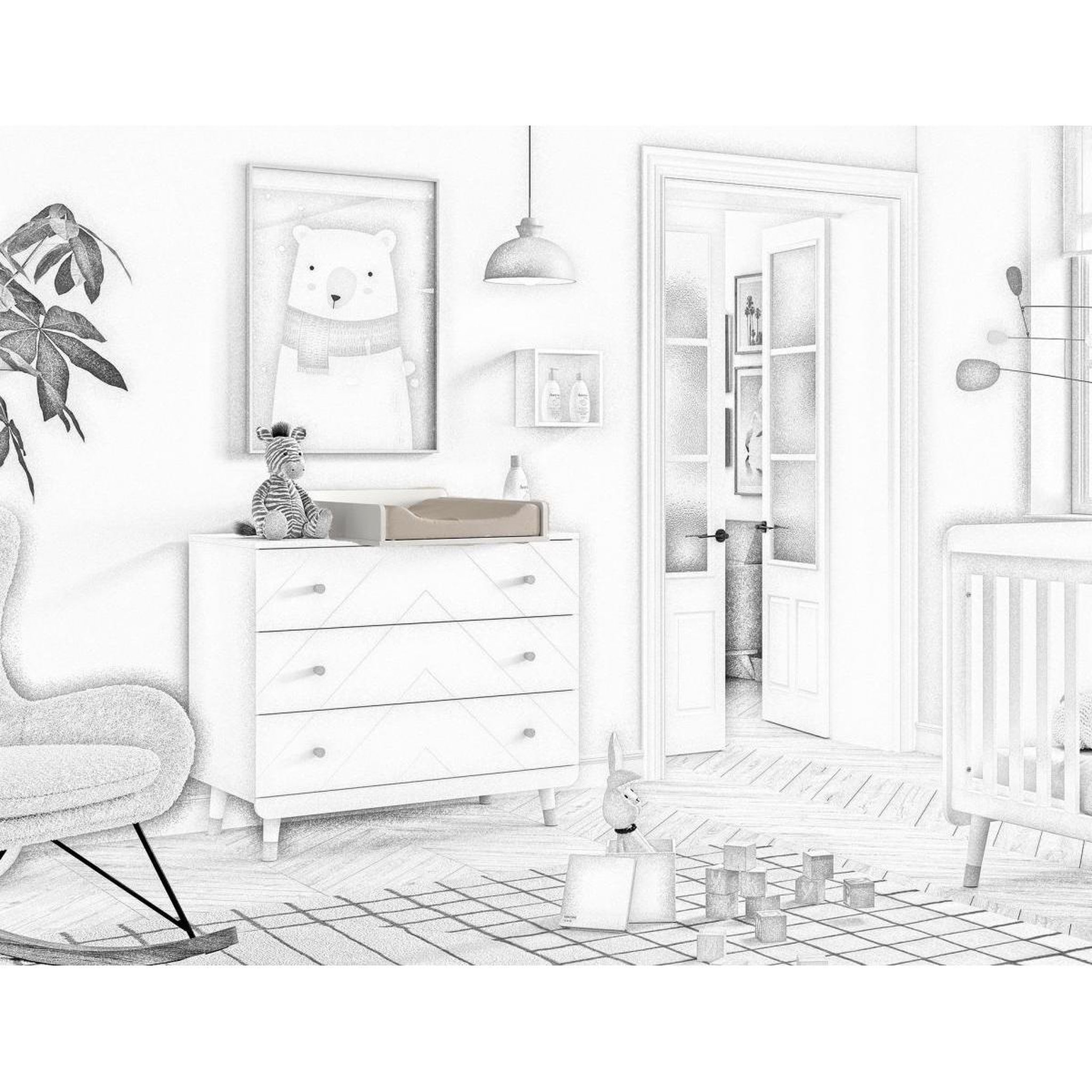 Voir la diapositive 2 : Vipack Billy Plan A Langer Satin Blanc