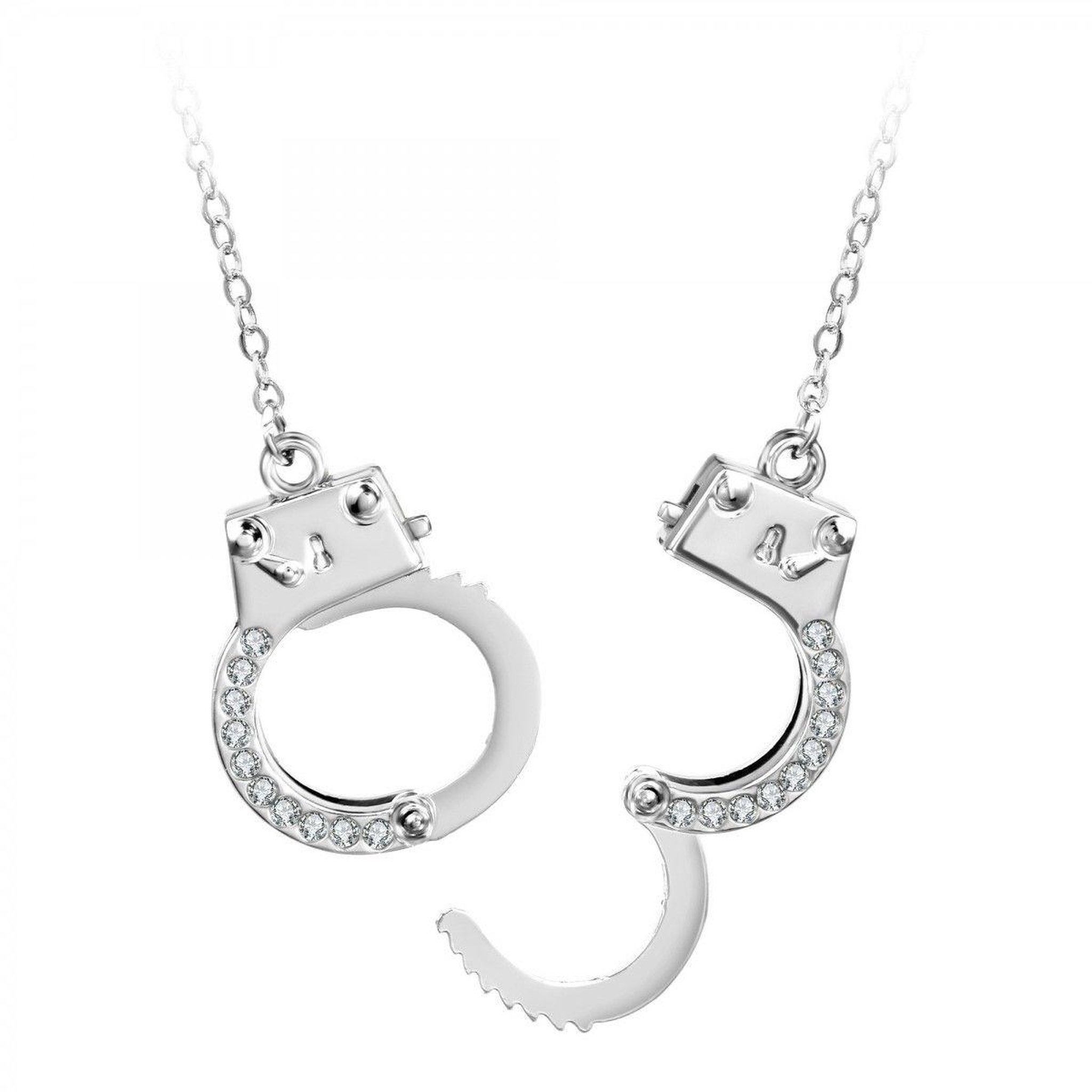 Voir la diapositive 3 : SC CRYSTAL Collier menottes SC Crystal orné de Cristaux scintillants