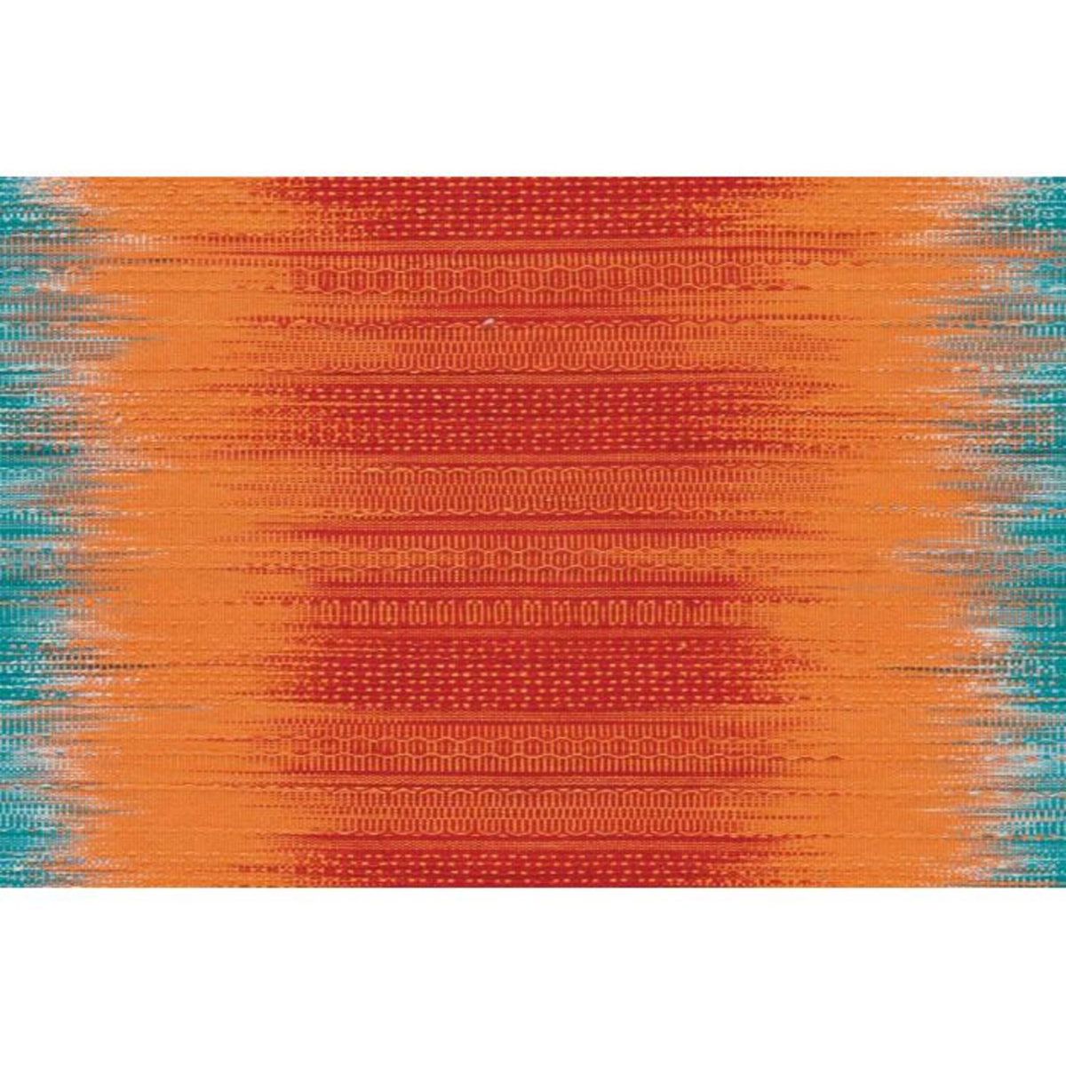 Paris Prix Tapis en Laine Tissé Fait Main  Sunset  Orange & Bleu