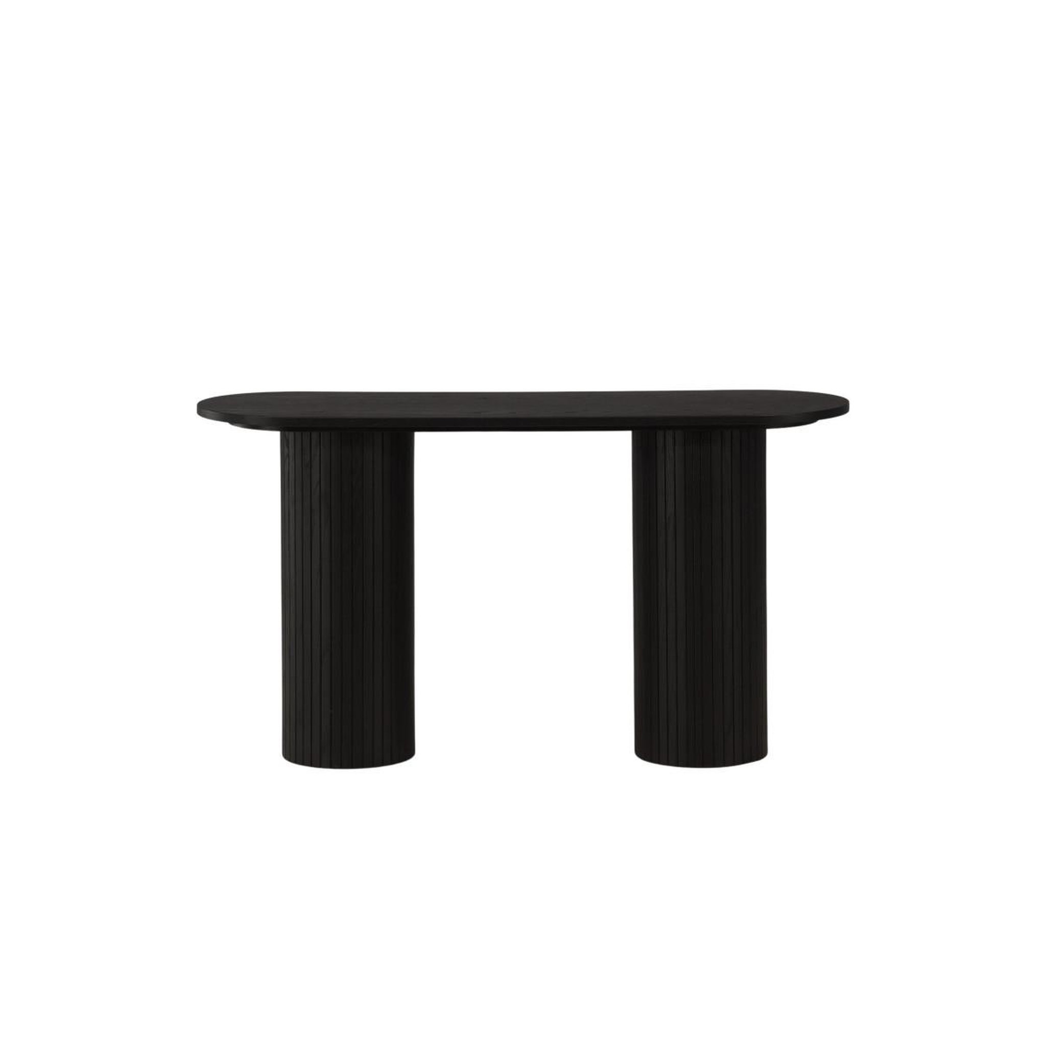 Voir la diapositive 4 : Paris Prix Console design nervuré  bianca  130cm noir