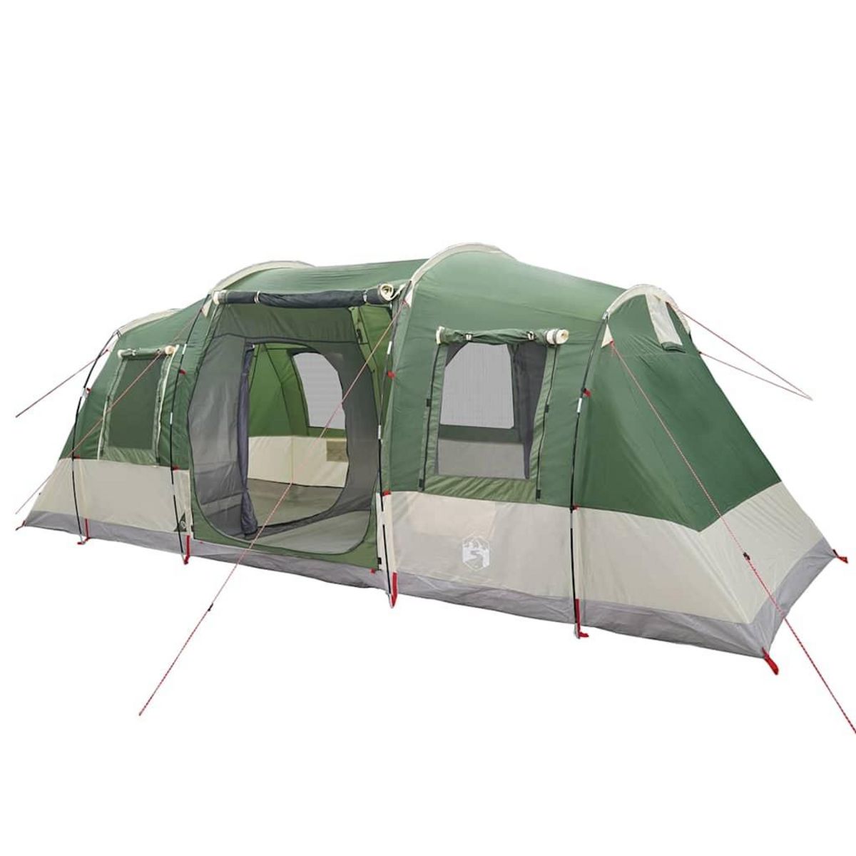 VIDAXL Tente familiale tunnel 6 personnes vert impermeable