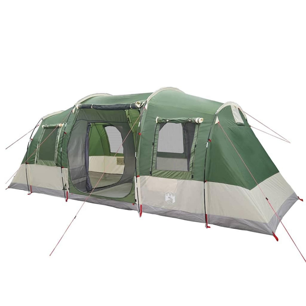 VIDAXL Tente familiale tunnel 6 personnes vert impermeable