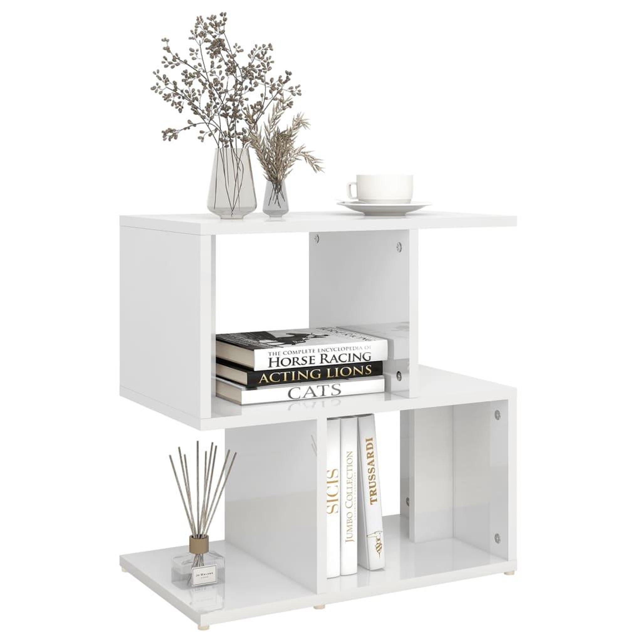 Voir la diapositive 4 : VIDAXL Tables de chevet 2 pcs blanc brillant bois d'ingenierie